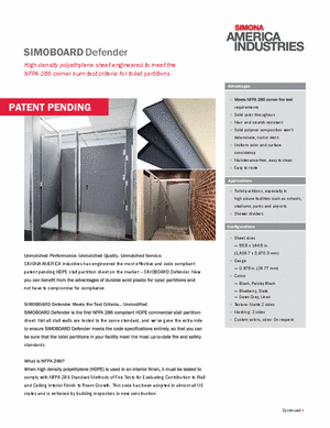 NFPA 286 Data Sheet